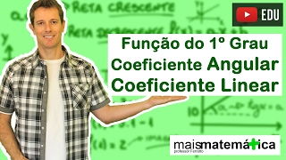 Função do Primeiro Grau Função Afim Coeficiente Angular e Coeficiente Linear Aula 5 de 9 [upl. by Tiraj]