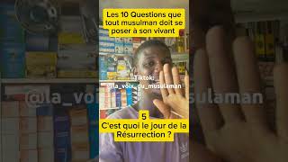 Pose toi ces 10 questions islam youtubeshorts conseils allah muslim [upl. by Ydda]