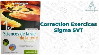 Correction Exercices Sigma SVT Page 1012  Programme Francophone au Maroc  1ère année Secondaire [upl. by Akirdna]