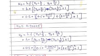 Example Runge Kutta Method for First order ODE [upl. by Shull]