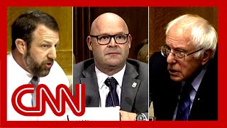 Bernie Sanders intervenes and stops GOP senator from fighting a witness [upl. by Ahsieker]