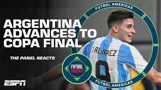 Reaction to Argentina advancing to Copa America 2024 Final  Futbol Americas [upl. by Osrick]