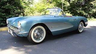 1957 Corvette  Fuel Injected Charvet Classic Cars [upl. by Tlaw]