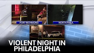 Violent night in Philadelphia leaves 3 dead 1 critical [upl. by Lourdes145]