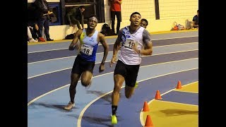 400m ESM  Finale 6 Championnats régionaux en salle Espoirs Seniors  EAUBONNE  20012018 [upl. by Isola743]