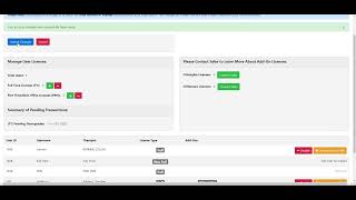License Management Page [upl. by Nalced722]