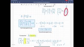 66543b Ebenengleichungen aus 3 Punkten bestimmen [upl. by Irahs762]