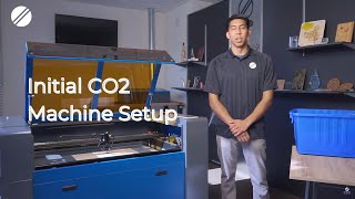 Initial Set Up for Your CO2 Laser Engraver  Training Video  OMTech Laser [upl. by Erdua]