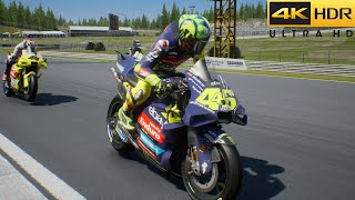 MotoGP 24  Valentino Rossi Returns To Ducati VR46 14 100 Race Czech 4K60 [upl. by Alemat]