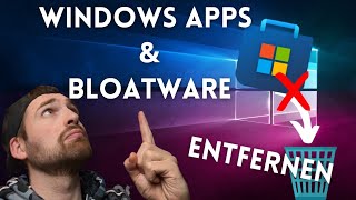 Windows 1011 Apps und Bloatware Deinstallieren [upl. by Enelyar634]