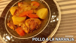 Como hacer pollo a la naranja al horno [upl. by Nilhsa723]