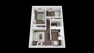 Pinecrest 421 8 Remodeled 2 bd 1 bath apt [upl. by Artemla]