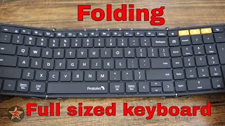 ProtoArc XK01 Folding Wireless Portable Keyboard Review [upl. by Eetnod]