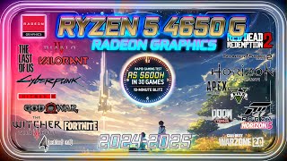 AMD Ryzen™ 5 4650G IGPU in 30 Games  Gaming test 20242025 [upl. by Ortensia]