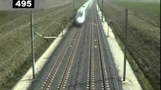 The worlds fastest train Circling a 5748 KM  H TGV [upl. by Evol]