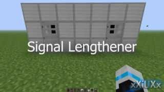 Minecraft  Compact SignalPulse Lengthener Using Repeater Lock Tutorial [upl. by Silber]