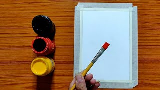 Simple Painting Ideas for Beginners Poster Acrylic Painting Tutorial step by step [upl. by Greene]