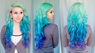 DIY MERMAID OMBRE HAARE  Tutorial von Cira Las Vegas [upl. by Skurnik]