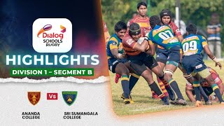 HIGHLIGHTS – Ananda College vs Sri Sumangala College – Div 1 Segment B  DSRL24 [upl. by Remo139]