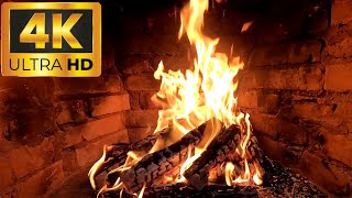 4K Crackling Fireplace amp Burning Logs 🔥 Relaxing Fireplace 1 Hours for Stress Relief Sleep Relax [upl. by Nodle]