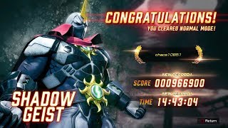 Fighting EX Layer  Shadow Geist Arcade Mode Playthrough [upl. by Rosemary]