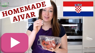 CROATIAN AJVAR Recipe  Pepper Caviar [upl. by Broek]