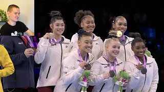 Reacting to Team USA at Gymnastics World Championship 🥇 [upl. by Clarabelle221]