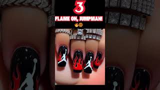 🏀🔥 Jumpman Nail Art Mania Top 3 Designs for Sneakerheads 💅 [upl. by Htebazileharas949]