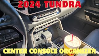 Toyota Tundra  center console tray install YOU NEED THIS [upl. by Eilsel451]