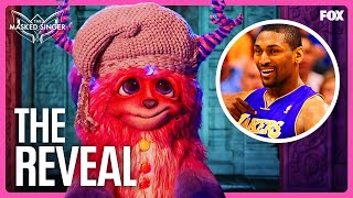 The Reveal Metta World Peace is Cuddle Monster  Season 10  The Masked Singer [upl. by Ramgad]