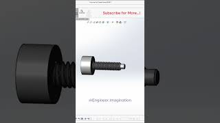 Four Arm Tip Thumb Screw EngineerImagination foryou shorts solidworks model 3d [upl. by Yadrahs]