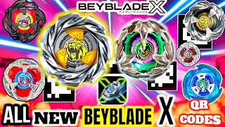 BEYBLADE X APP Hasbro ALL NEW BEYBLADES QR CODES  CLAW LEON  LANCE KNIGHT HASBRO BEYBLADE X APP [upl. by Suhpesoj]