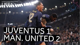 JUVENTUS 12 MAN UNITED UCL HIGHLIGHTS [upl. by Oicneconi385]