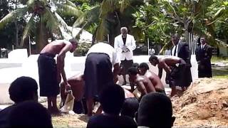 Fijian Ancient Chiefly Funeral amp Burial Ceremony Dec 2011  Fiji South Pacific [upl. by Anissa]