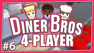 Diner Bros  6  THE CRITIC IS COMING 4 Player Gameplay [upl. by Ahseela]