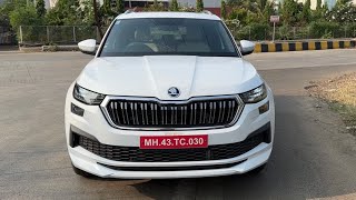 2024 skoda kodiaq laurin and klement Variant  white colour  Real life Review [upl. by Hubbard]