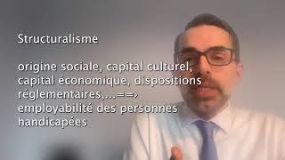 Expliquer et comprendre lemployabilité des personnes handicapées par les approches sociologiques [upl. by Euqnom88]