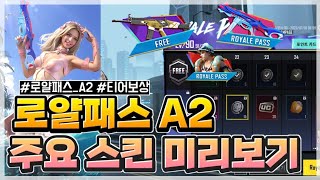 PUBGM  신규 quot로얄패스 A2quot 주요 보상  시즌 티어보상 알아보기✨️ 모바일배틀그라운드 [upl. by Beata853]