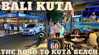 Bali Kuta Night Walking Tour Today 2024 [upl. by Nodnerb397]