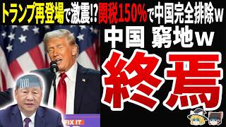 【自業自得ｗ】対中政策で関税150％以上トランプ再登場で中国経済無事終了ｗ [upl. by Llertrac460]