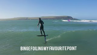 HYDROFOIL SURFING until my LEGS FELL OFF [upl. by Dygal633]