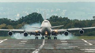 The smoothest BOEING 747 LANDING ever after a VISUAL APPROACH  B747 of ASTRAL Aviation 4K [upl. by Yerok]