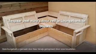 hoe maak je een loungebank  hoe maak je een tuinbank [upl. by Ihsorih223]