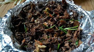 Split Gill Mushroom recipesPinraw Chutney  Naga Recipes [upl. by Ayiram5]