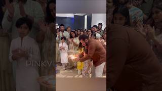 Salman Khan Performing Ganpati Aarti With His Niece 🥹❤️  shorts ganpati  Arpita Sharma Ganpati [upl. by Tekcirc602]