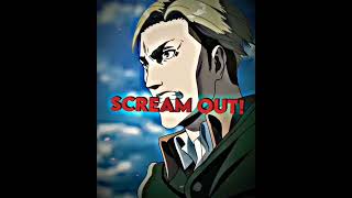 AOT  Erwin Speech Edit Erwin VS Beast Titan EditAMV [upl. by Aleakam840]