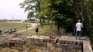 Scioto river jumpers just above the low head dam in circleville [upl. by Maxim81]