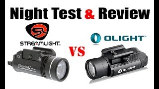 Olight PL2 Valkyrie VS Streamlight TLRHL Night Shots [upl. by Llekcm]