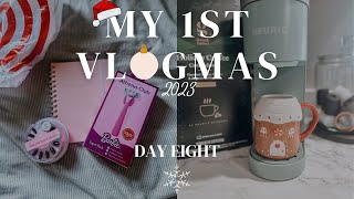 MY FIRST VLOGMAS 2023 Day 8  Target holiday shoppinghaul Athena Club Barbie razor coffee advent [upl. by Llecrup203]