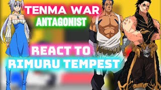 Tenma war antagonists react to Rimuru tempest  Gacha reaction  All parts [upl. by Eiramlirpa]